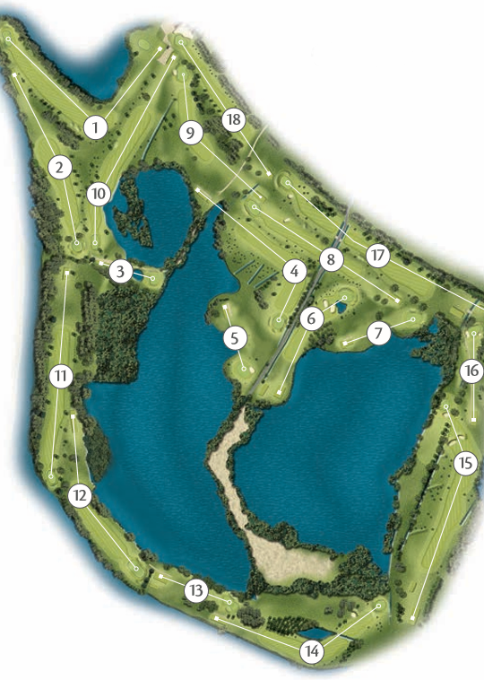 Course Layout – Wyboston Lakes Golf Club